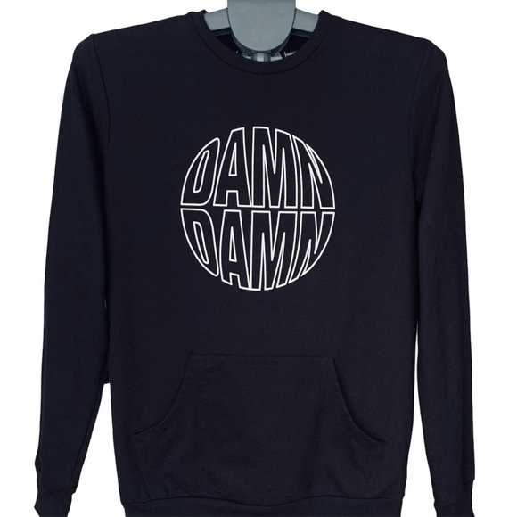Cotton-Blend Sweatshirt with Text Print | XS | Black - Picture 3 of 14